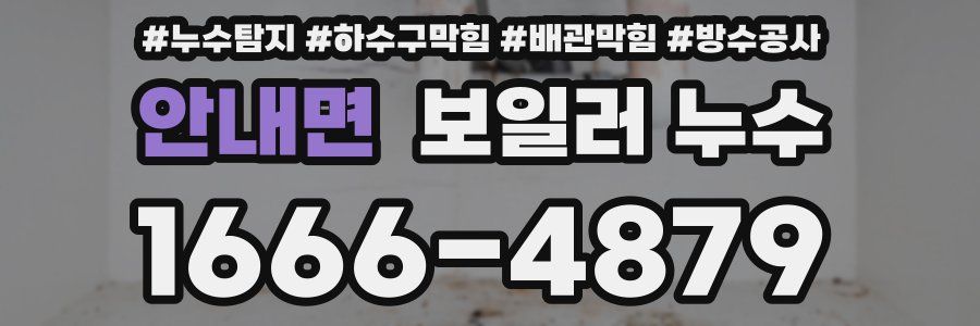 안내면 보일러 누수
