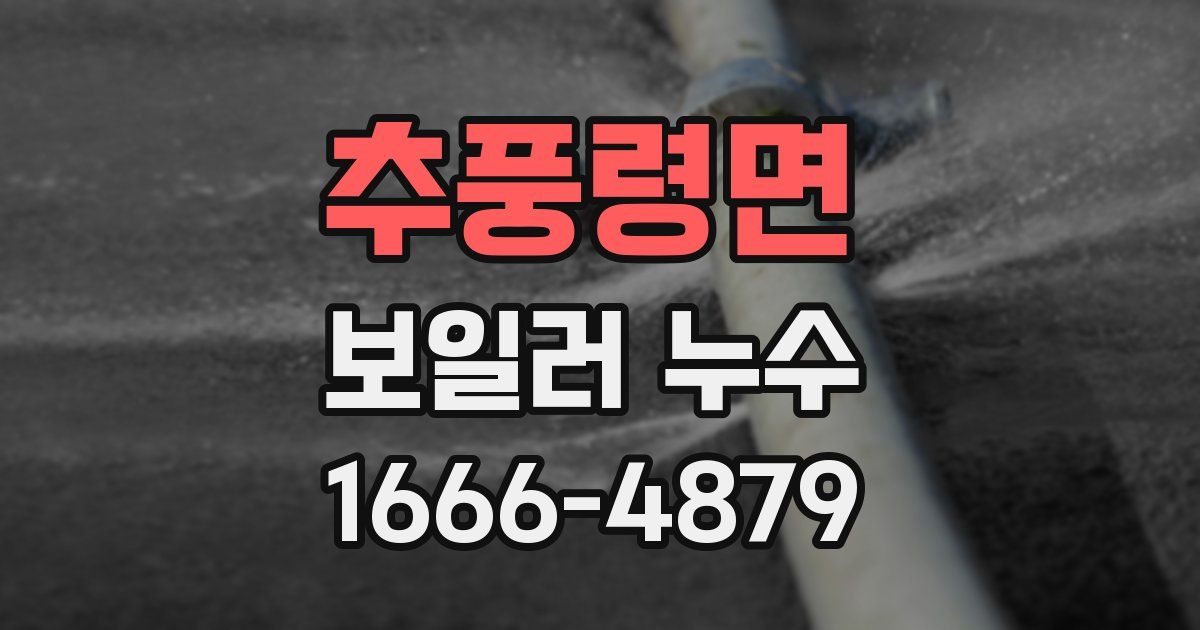 추풍령면 보일러 누수