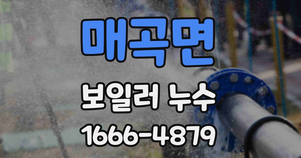 매곡면 보일러 누수