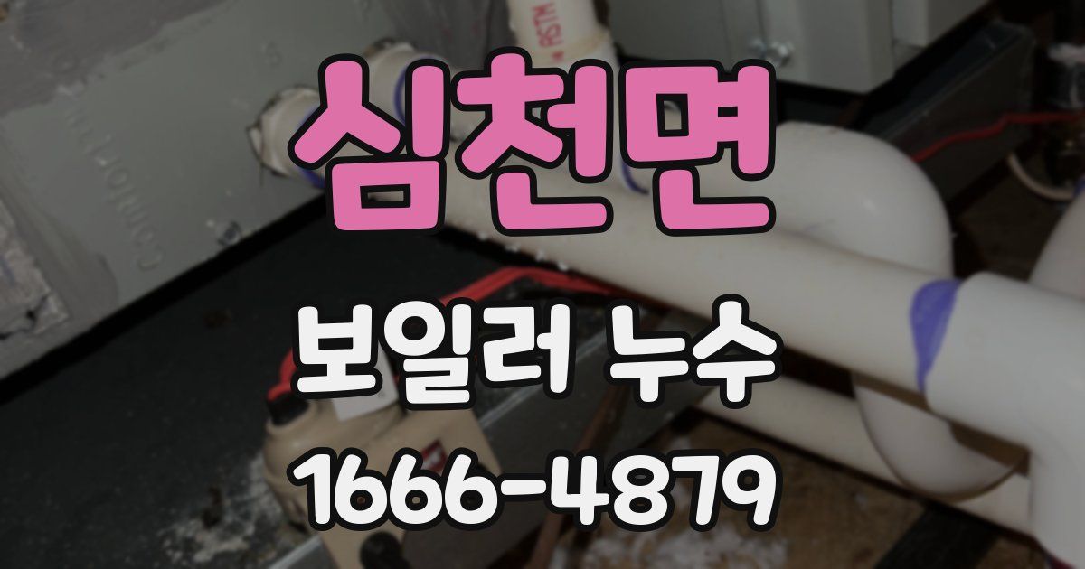 심천면 보일러 누수
