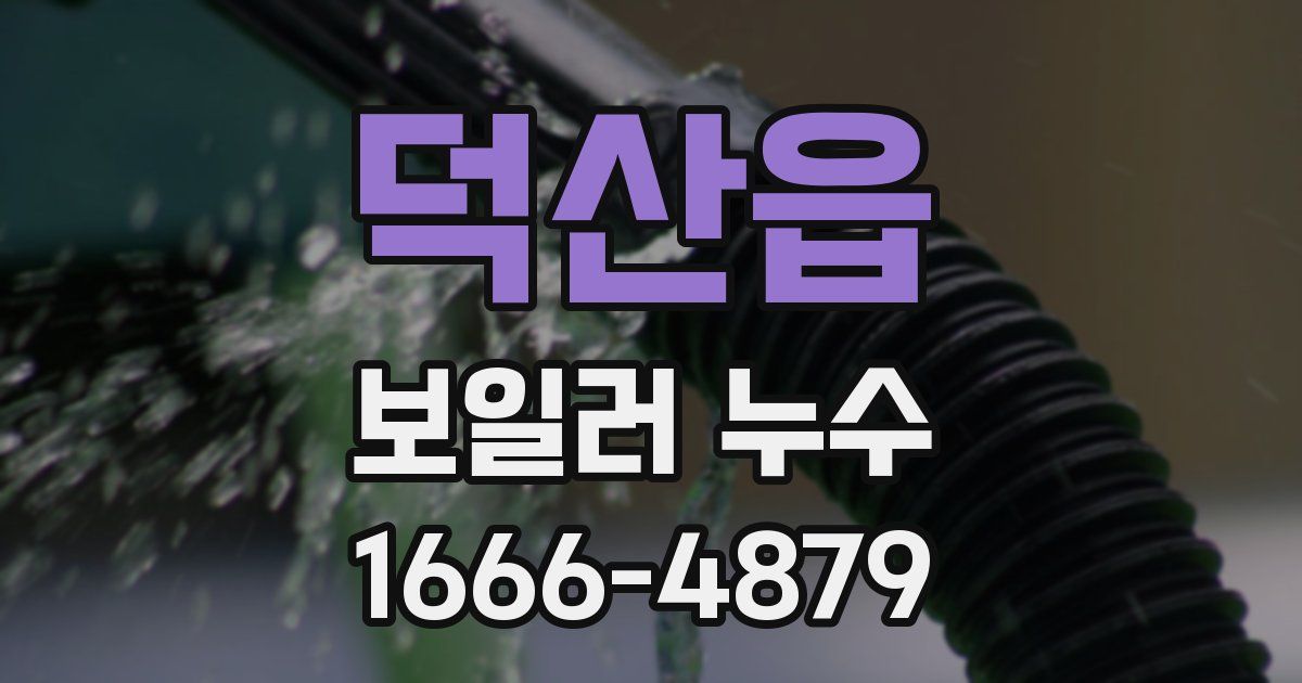 덕산읍 보일러 누수