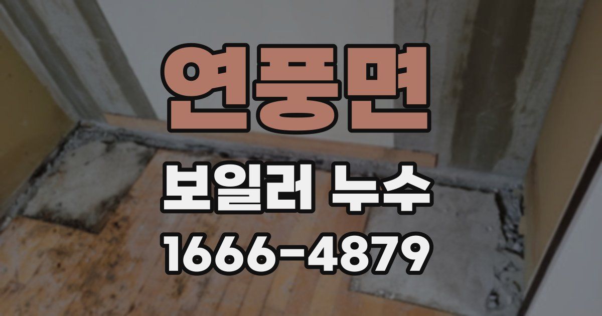 연풍면 보일러 누수