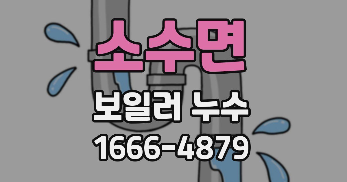소수면 보일러 누수