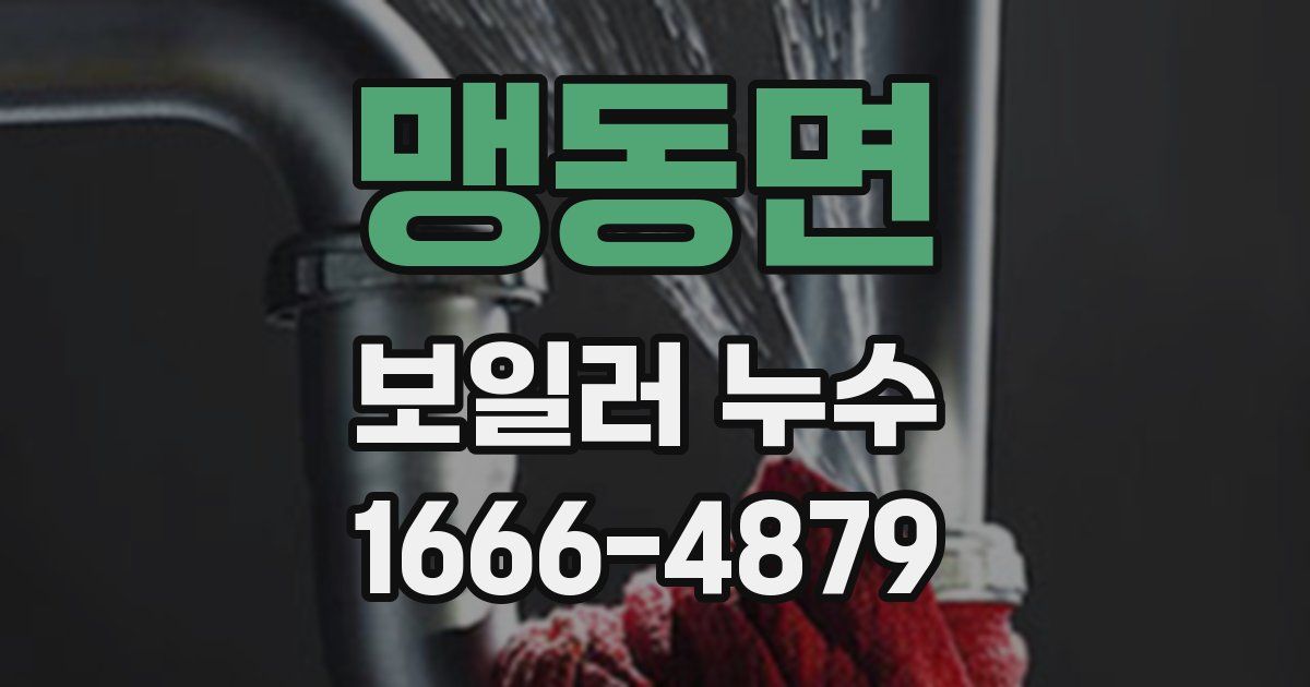 맹동면 보일러 누수