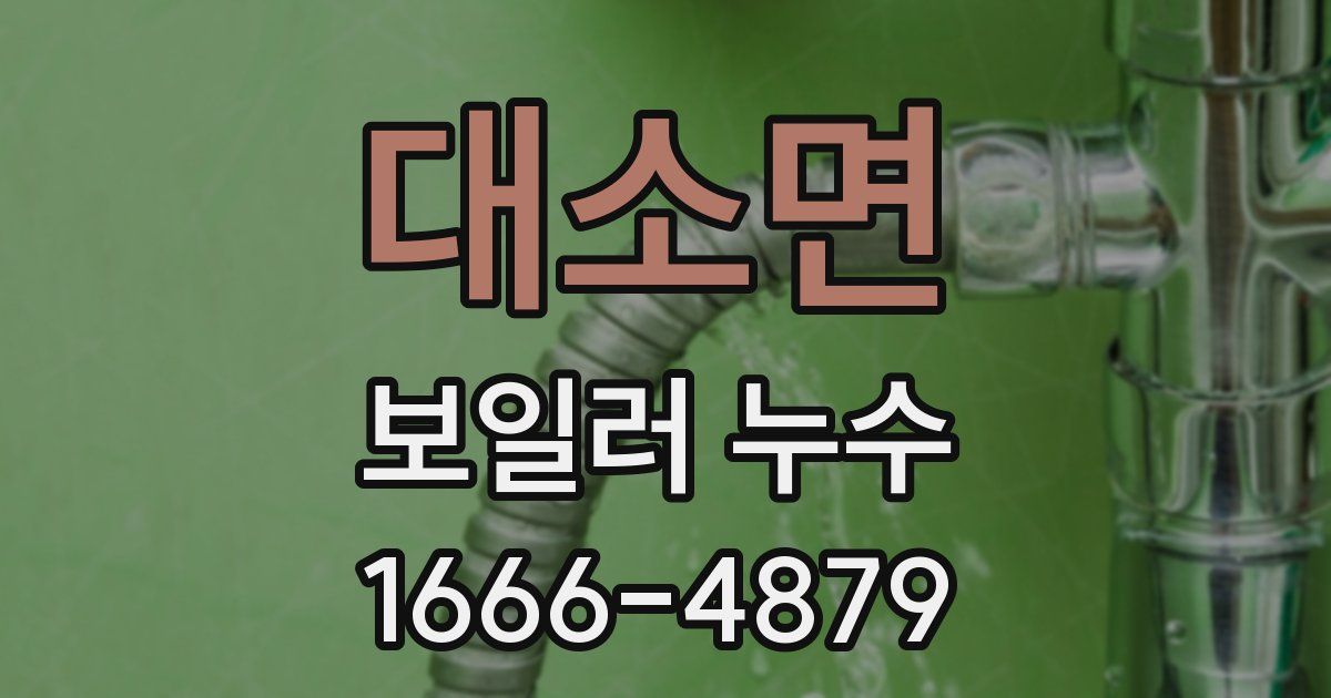 대소면 보일러 누수