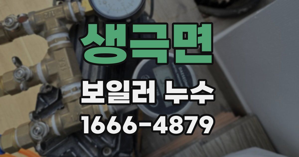 생극면 보일러 누수