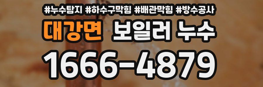 대강면 보일러 누수