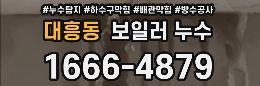 대흥동 보일러 누수