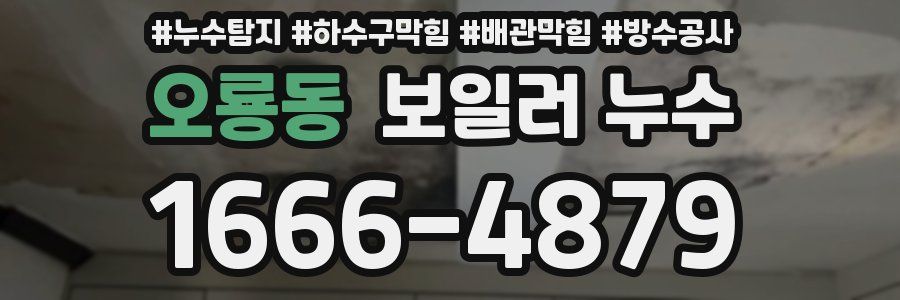 오룡동 보일러 누수