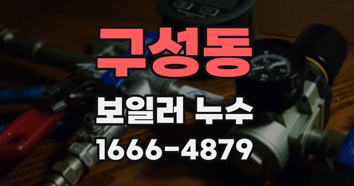 구성동 보일러 누수