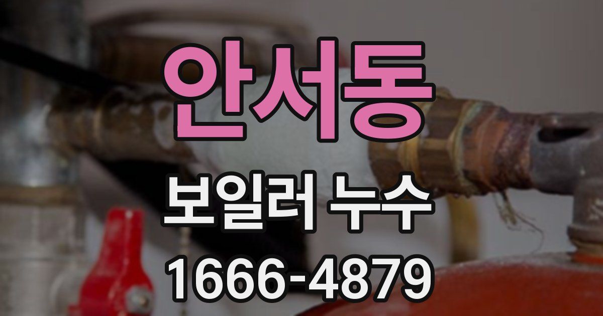 안서동 보일러 누수