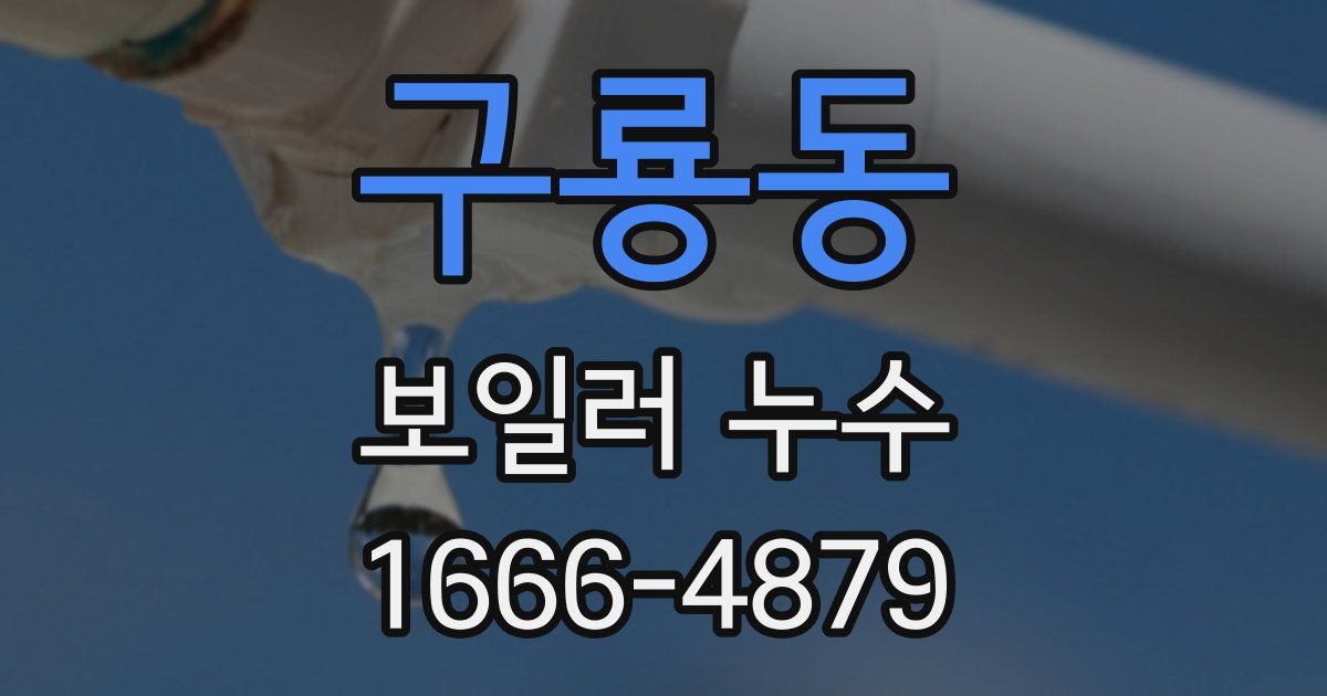 구룡동 보일러 누수