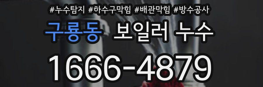 구룡동 보일러 누수