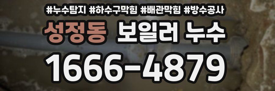 성정동 보일러 누수