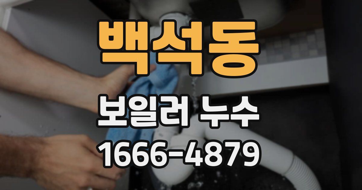 백석동 보일러 누수