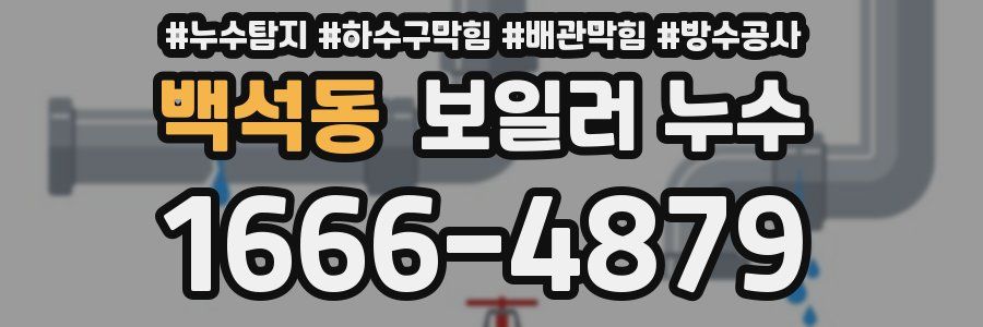 백석동 보일러 누수