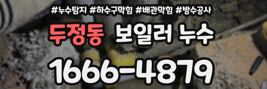 두정동 보일러 누수