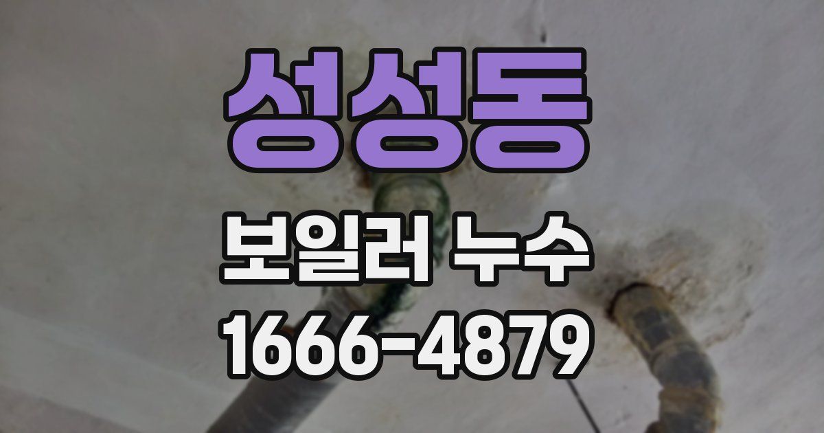 성성동 보일러 누수