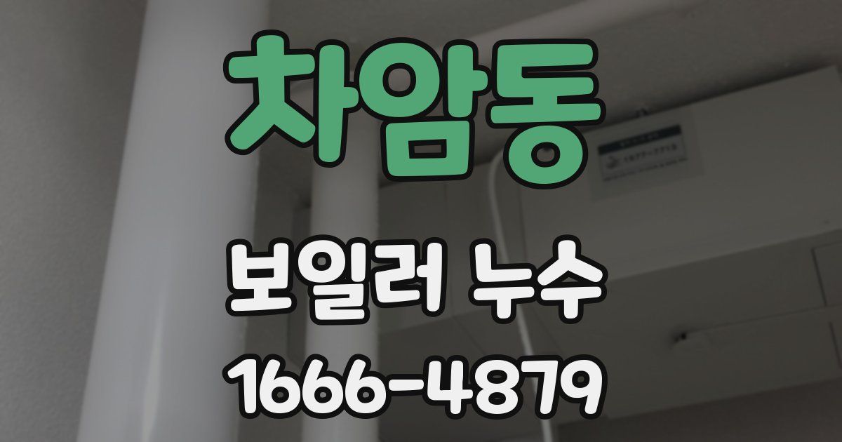 차암동 보일러 누수
