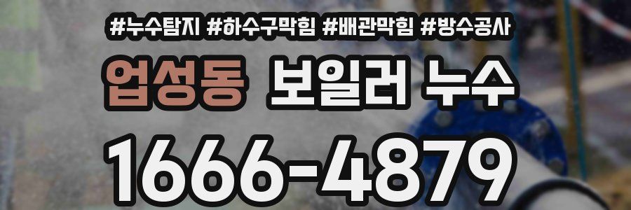 업성동 보일러 누수