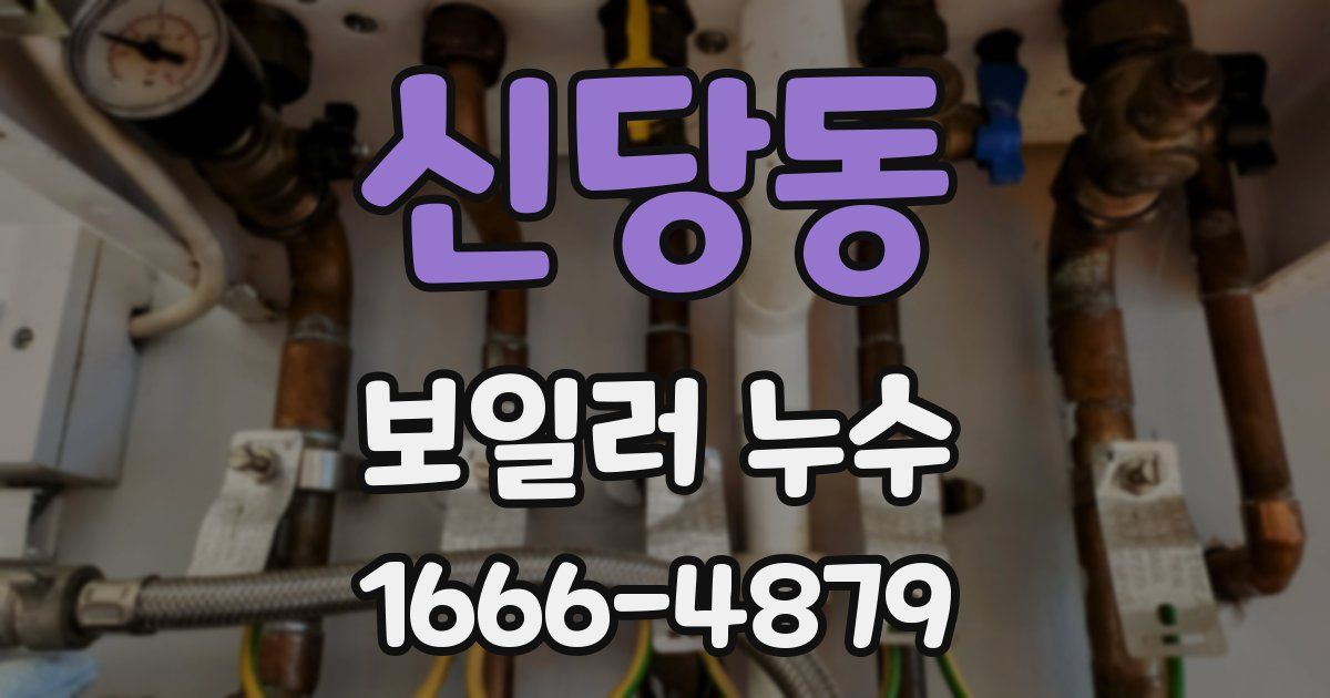 신당동 보일러 누수