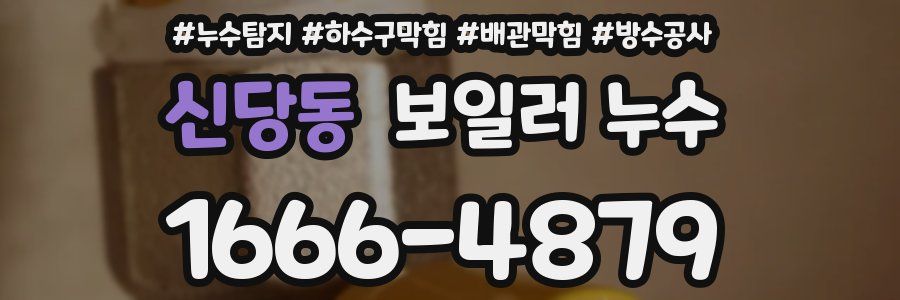 신당동 보일러 누수