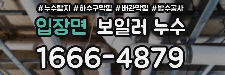 입장면 보일러 누수