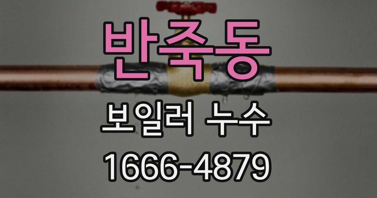 반죽동 보일러 누수