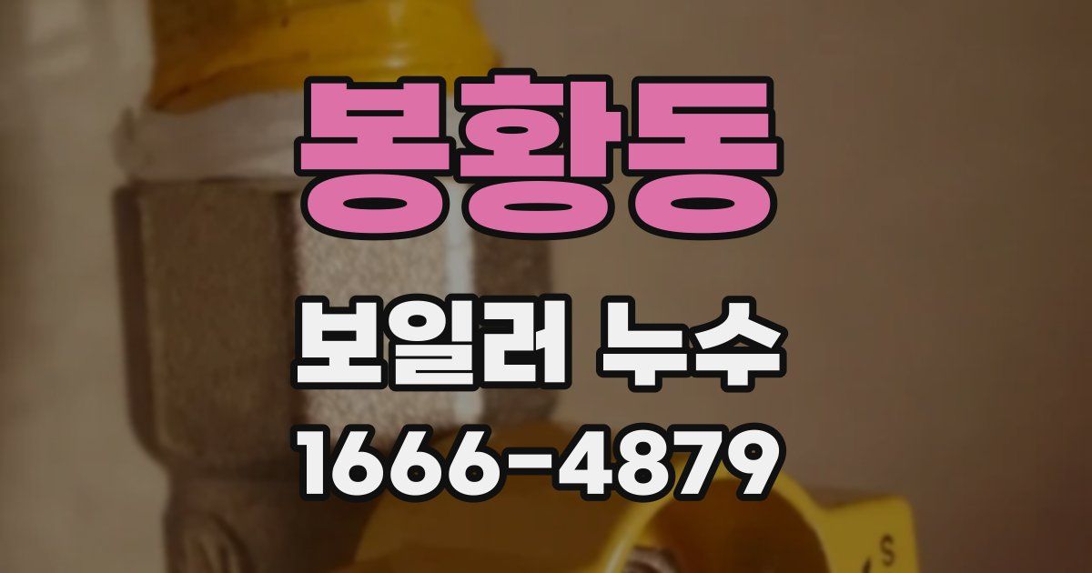 봉황동 보일러 누수