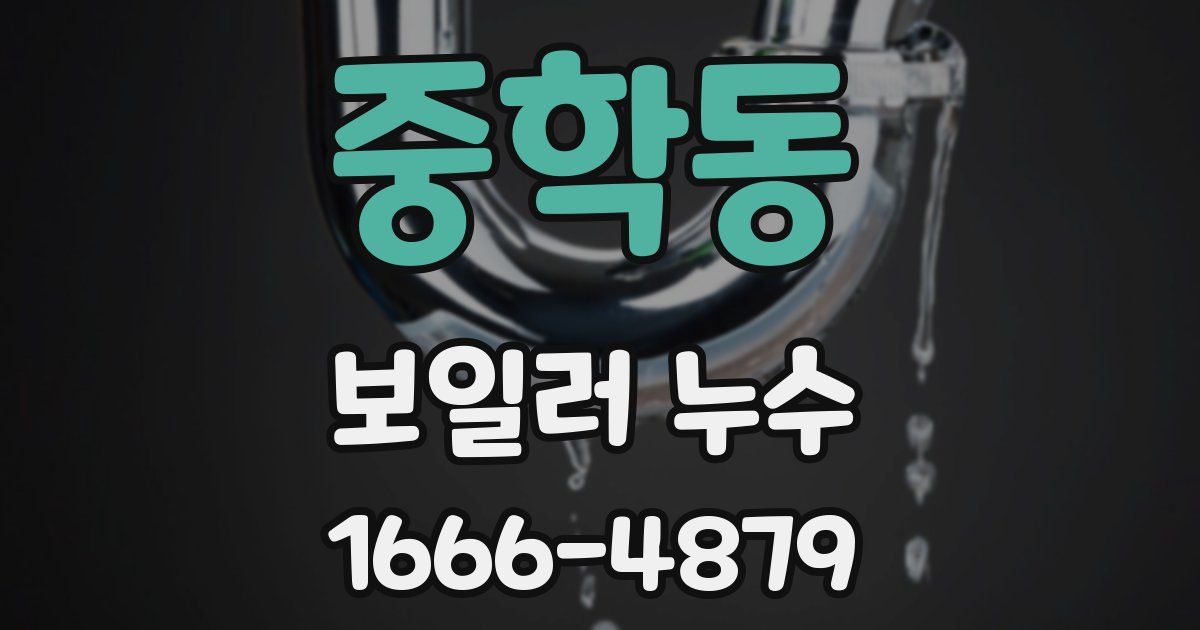 중학동 보일러 누수