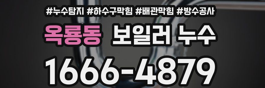 옥룡동 보일러 누수