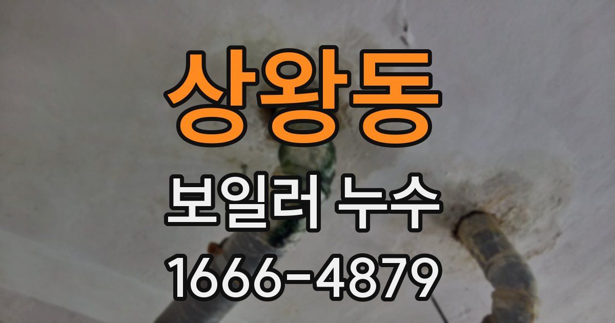 상왕동 보일러 누수