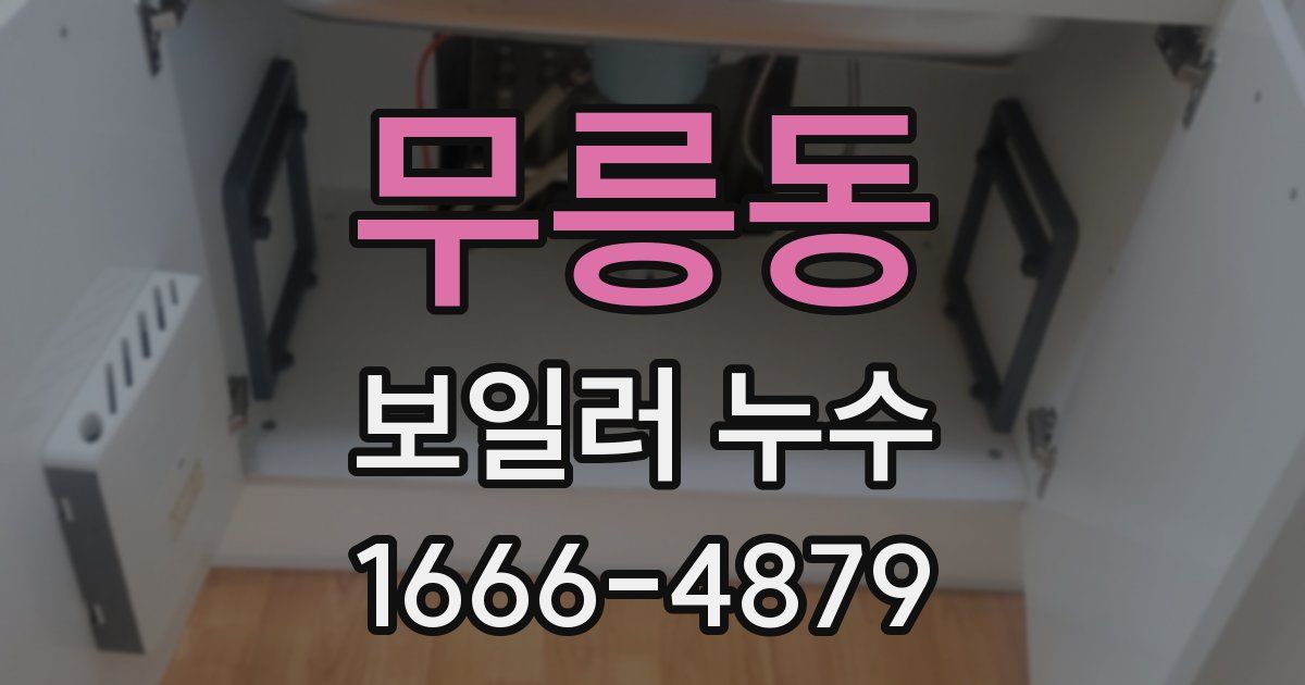 무릉동 보일러 누수