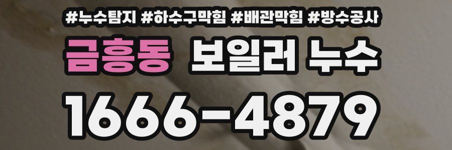 금흥동 보일러 누수