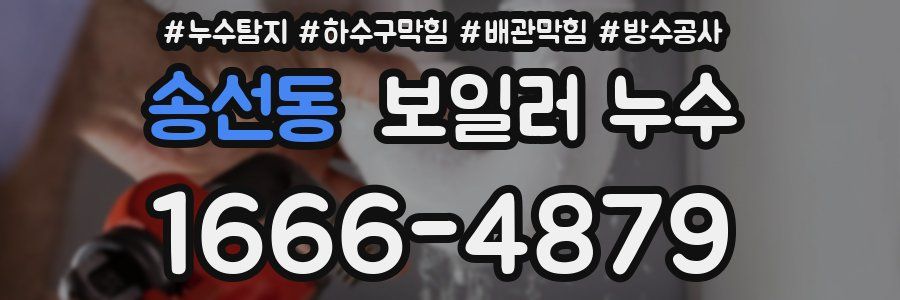 송선동 보일러 누수