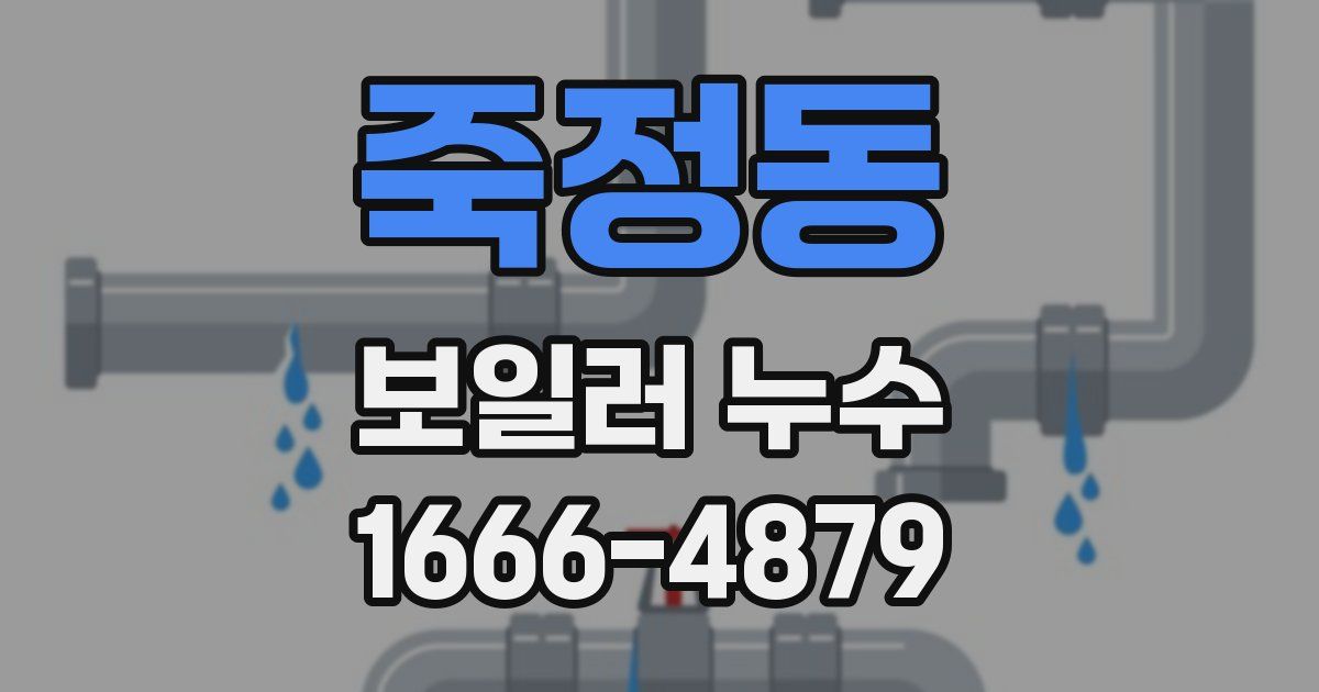 죽정동 보일러 누수