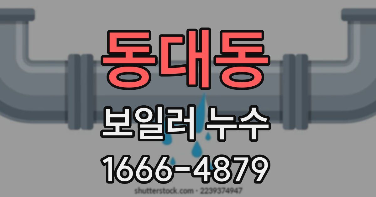 동대동 보일러 누수