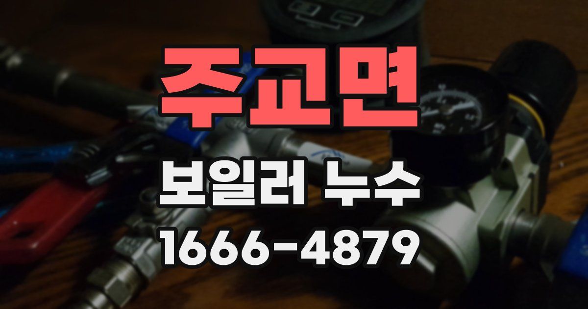 주교면 보일러 누수