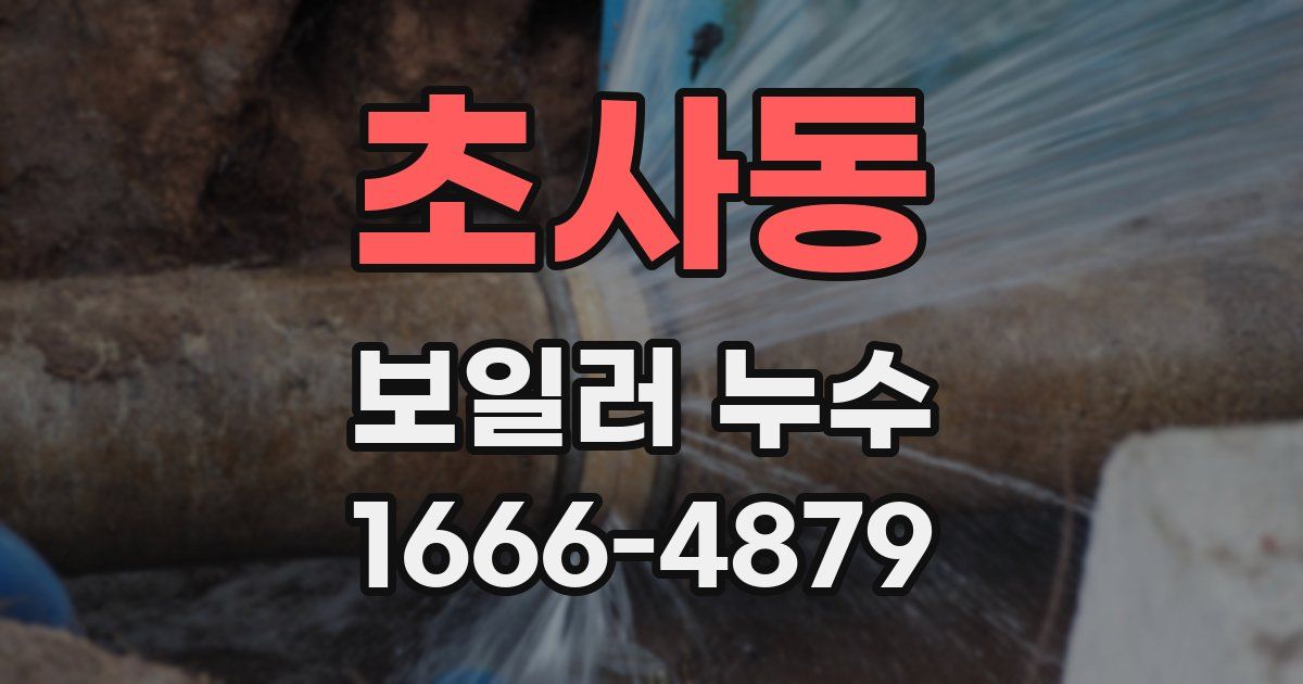 초사동 보일러 누수