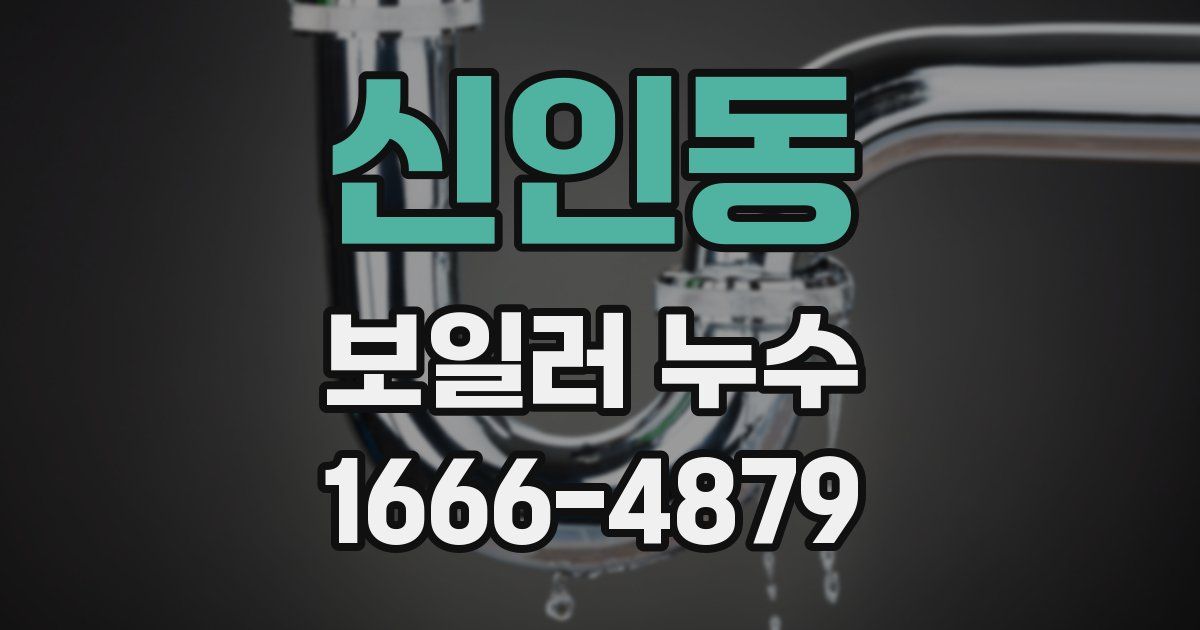 신인동 보일러 누수