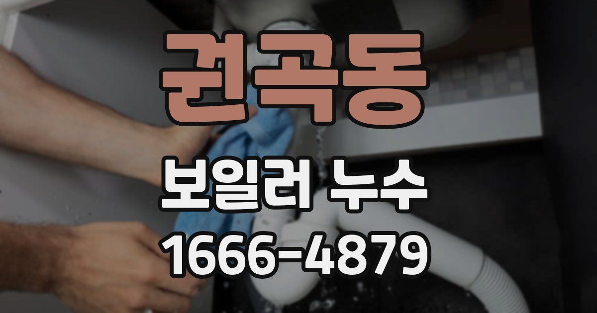 권곡동 보일러 누수