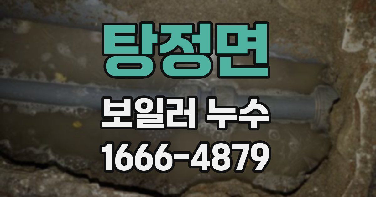 탕정면 보일러 누수
