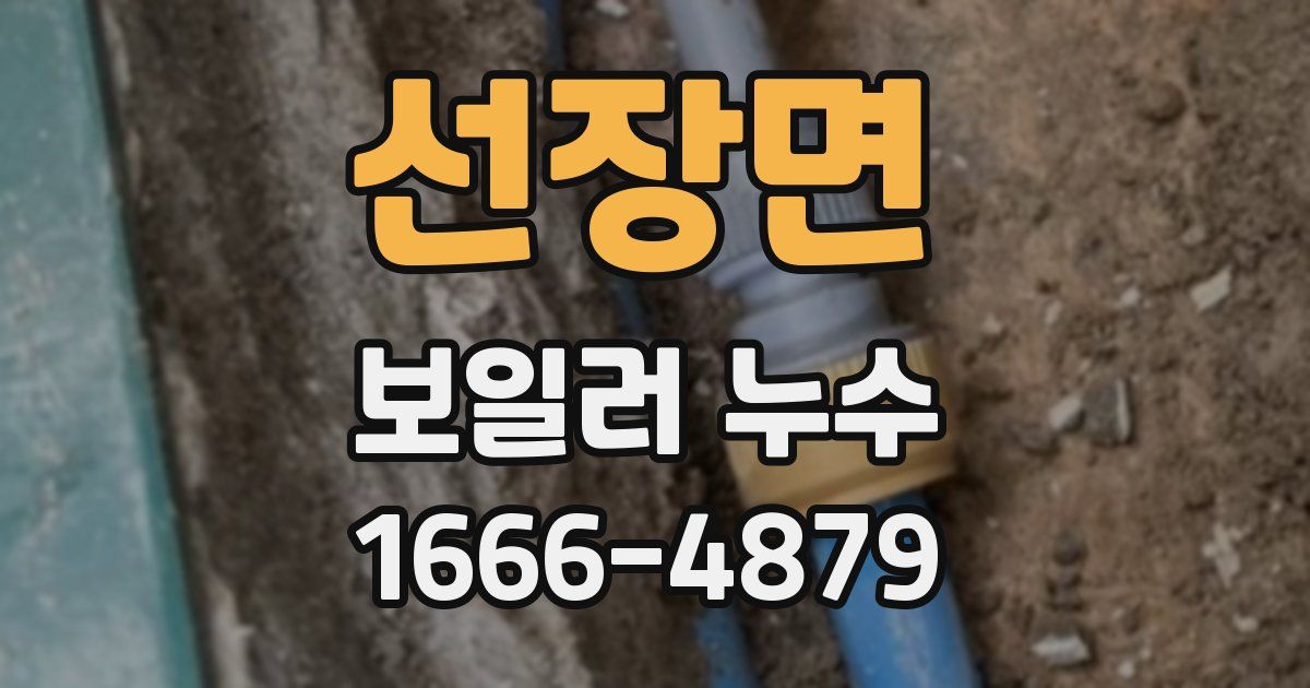 선장면 보일러 누수
