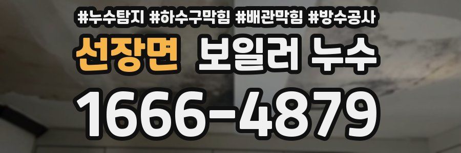 선장면 보일러 누수