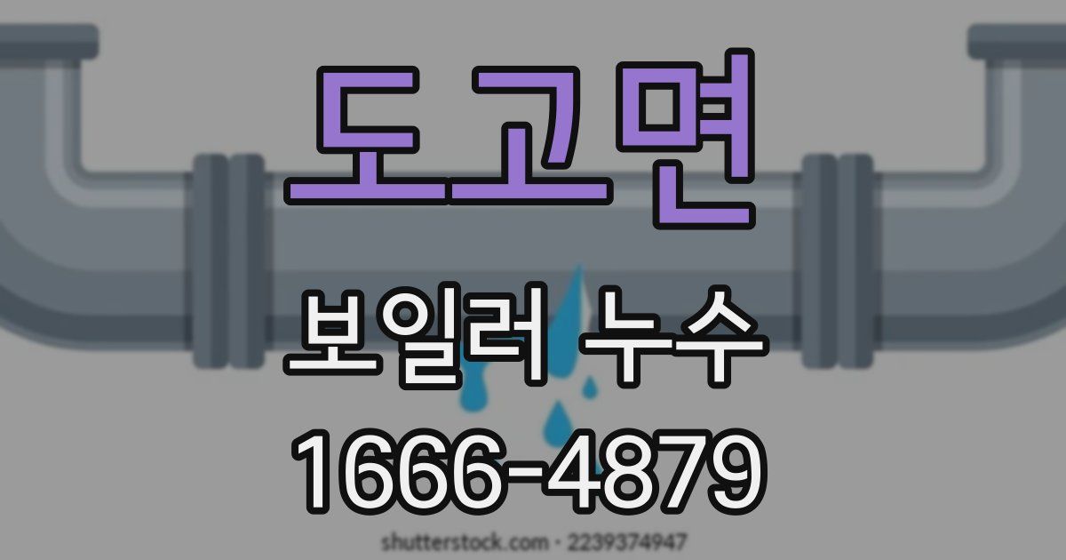 도고면 보일러 누수