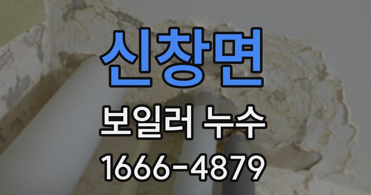 신창면 보일러 누수