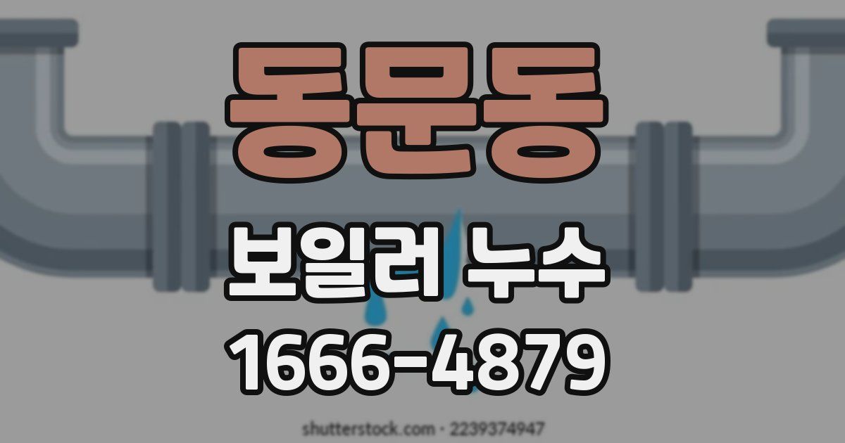동문동 보일러 누수