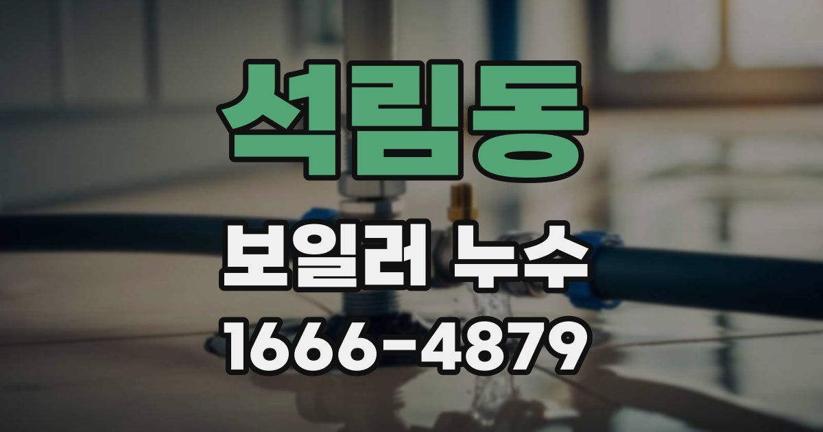 석림동 보일러 누수