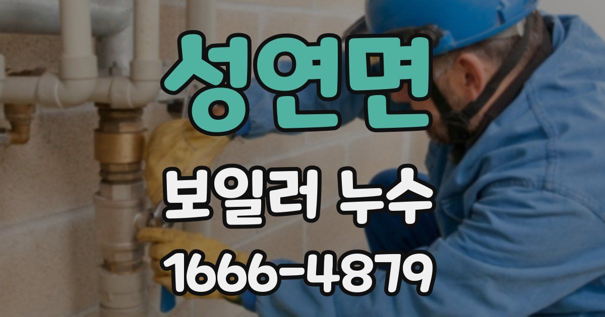 성연면 보일러 누수