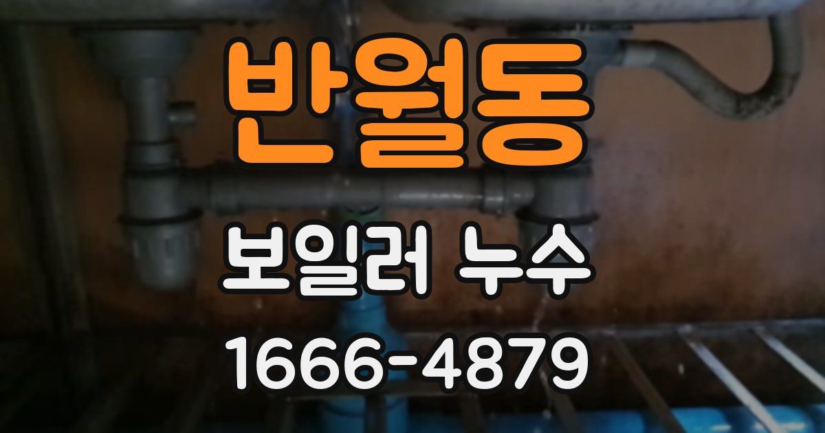 반월동 보일러 누수